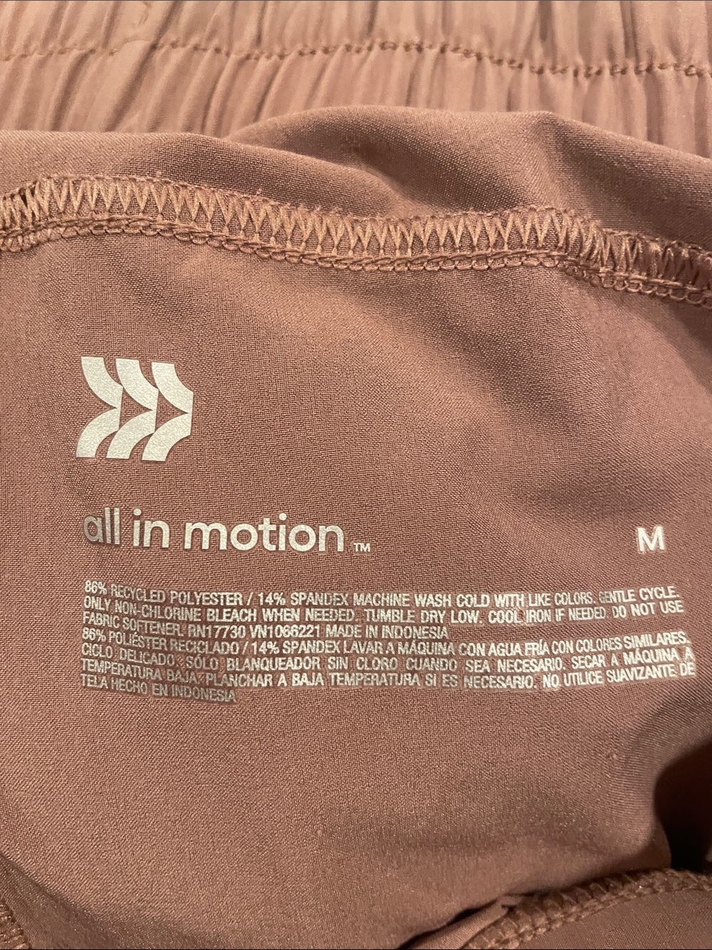 All In Motion Dusty Rose Cargo Joggers with Flap Pocket size M - Picture 7 of 9